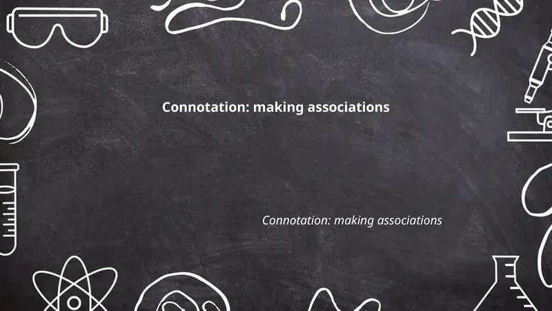 Connotation vs. Denotation in English
