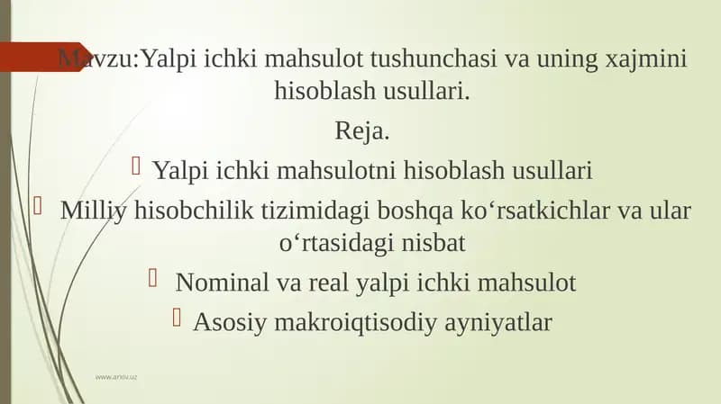 YalpiIchkiMahsulot