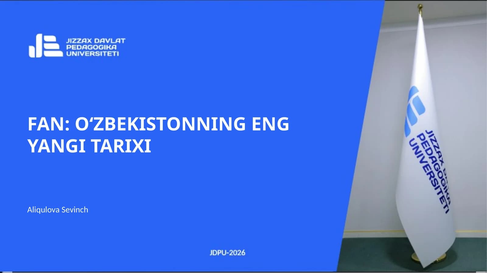 Oʻzbekistonning Eng Yangi Tarixi
