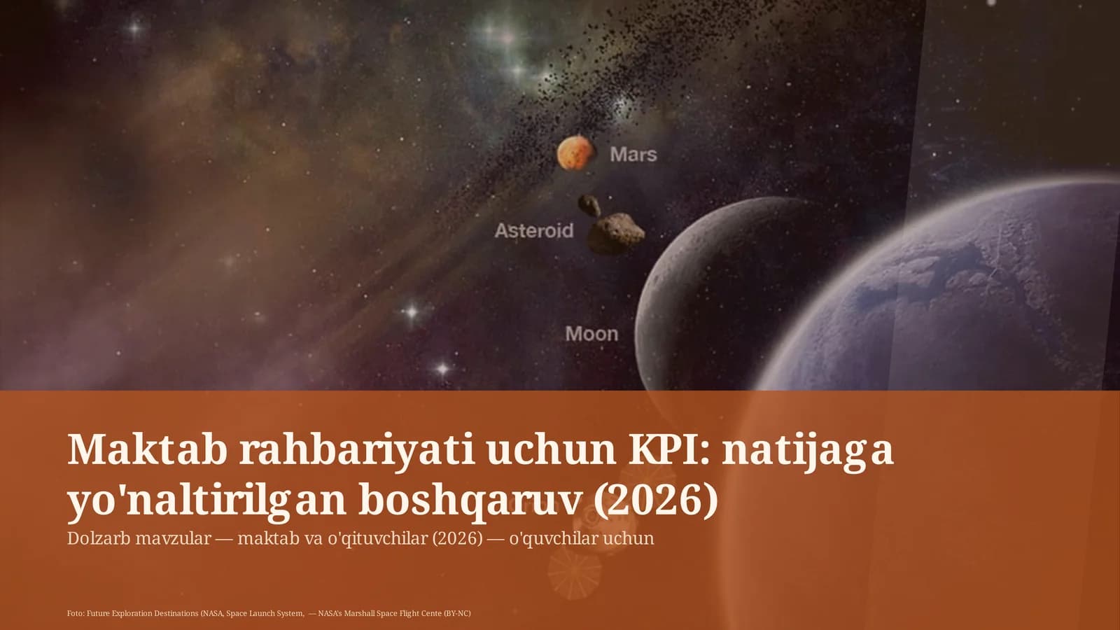 Maktab rahbariyati uchun KPI: natijaga yo'naltirilgan boshqaruv (2026)
