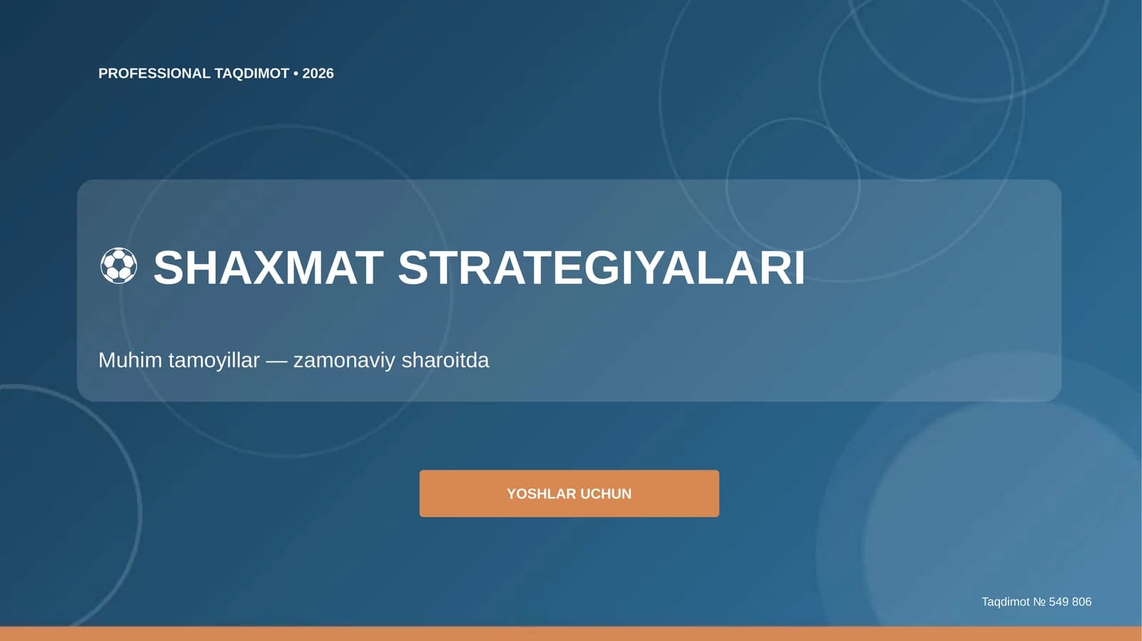 SHAXMAT STRATEGIYALARI
