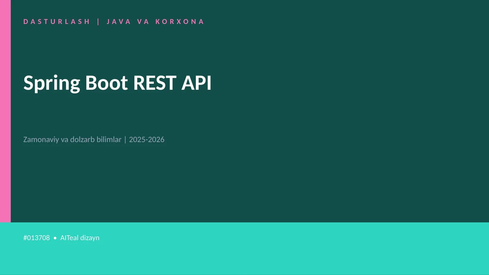 Spring Boot REST API