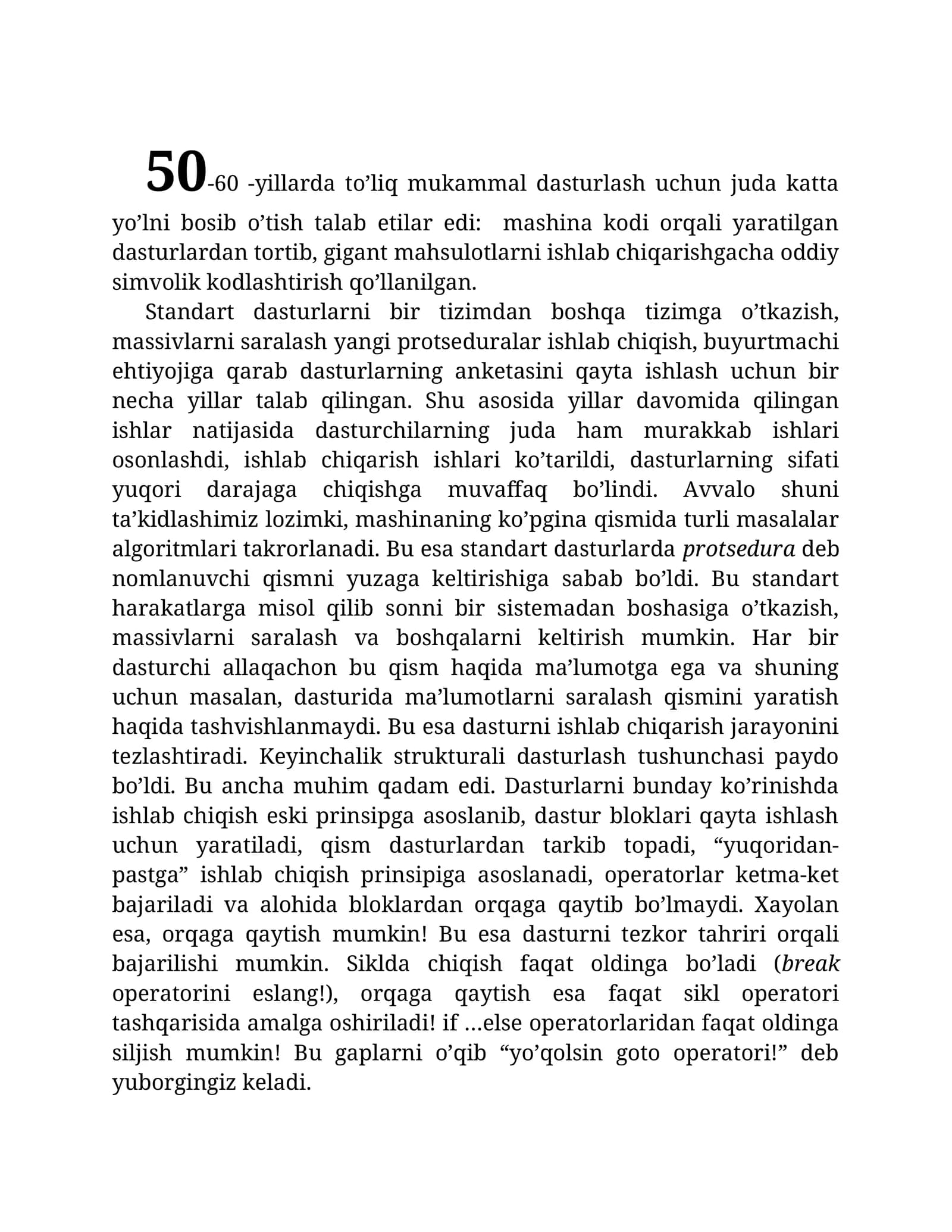 50-60 -yillarda