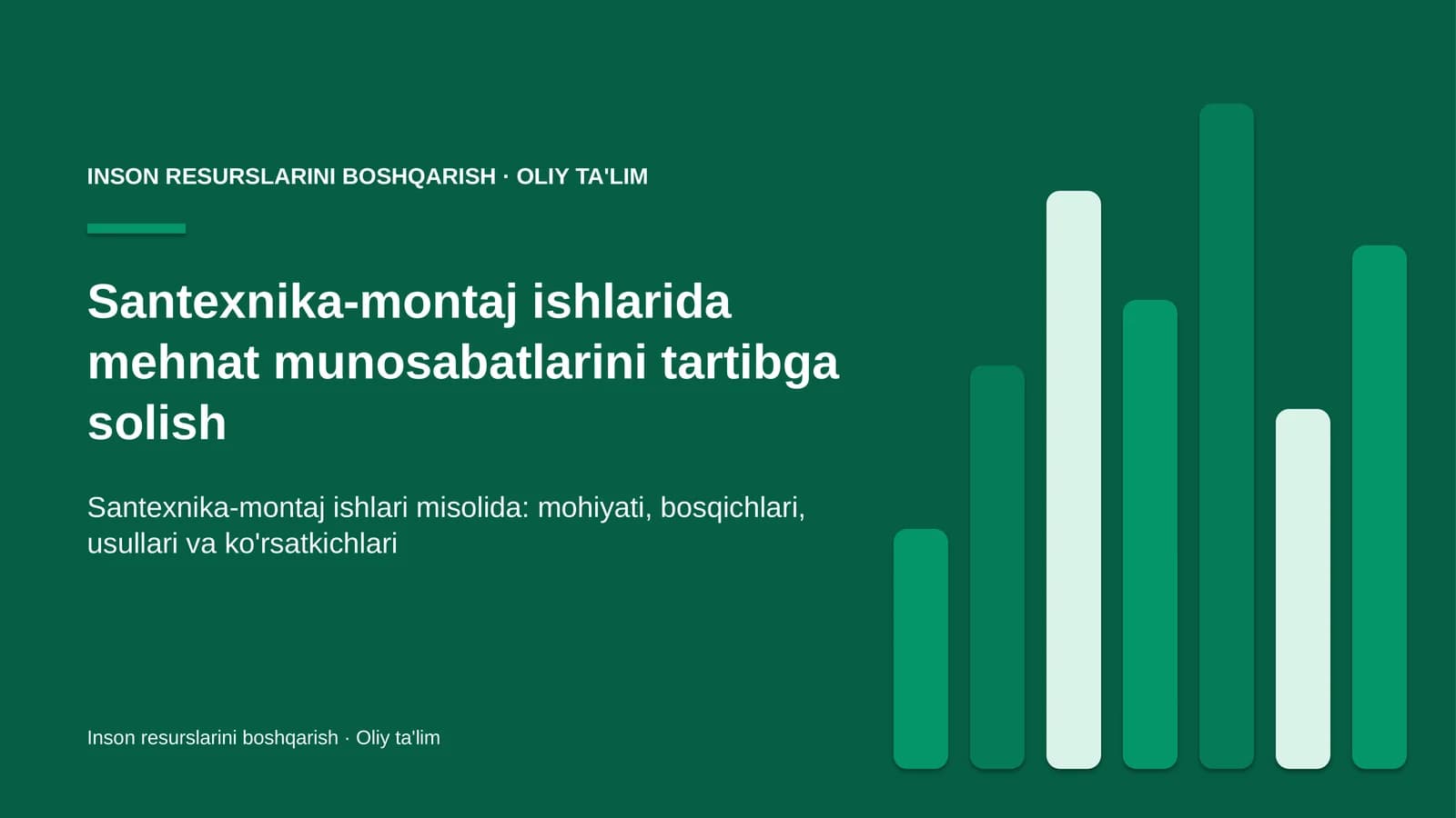 santexnika montaj ishlarida mehnat munosabatlarini tartibga solish 9479