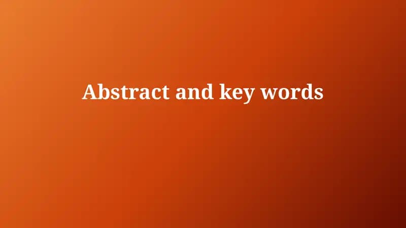 Abstract Writing Techniques in Scientific Papers
