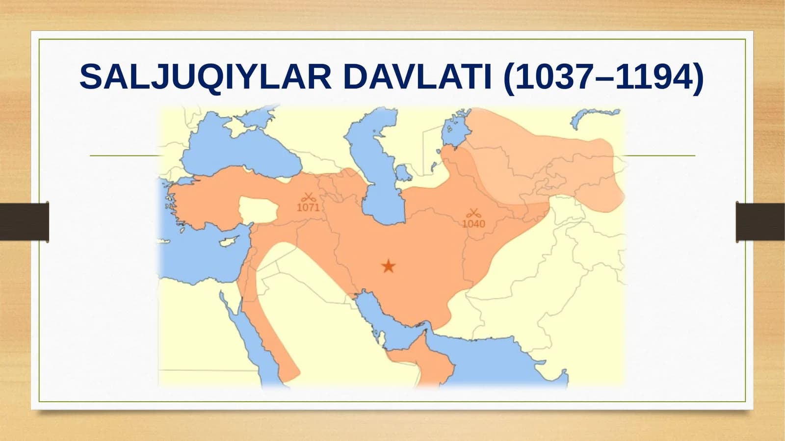SALJUQIYLAR DAVLATI (1037–1194)