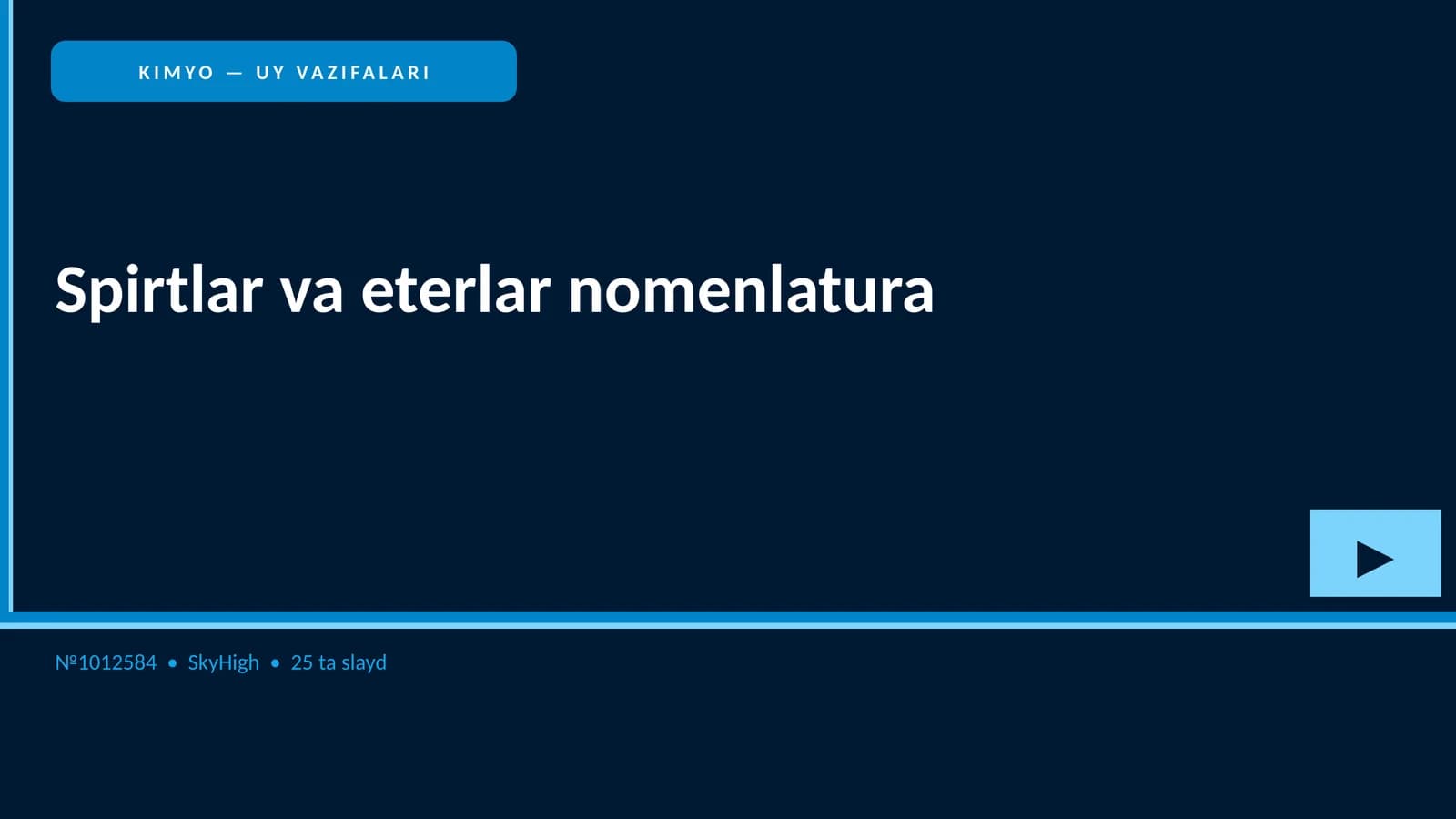Spirtlar va eterlar nomenlatura