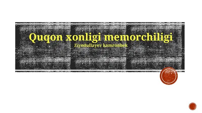 Quqon xonligi memorchiligi