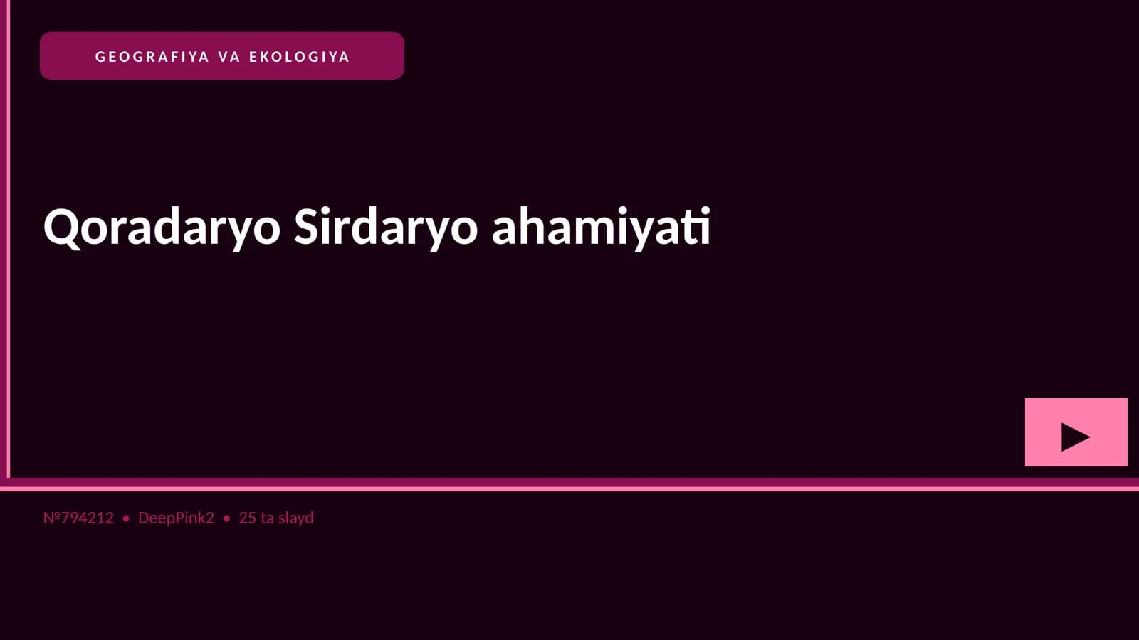 Qoradaryo Sirdaryo ahamiyati