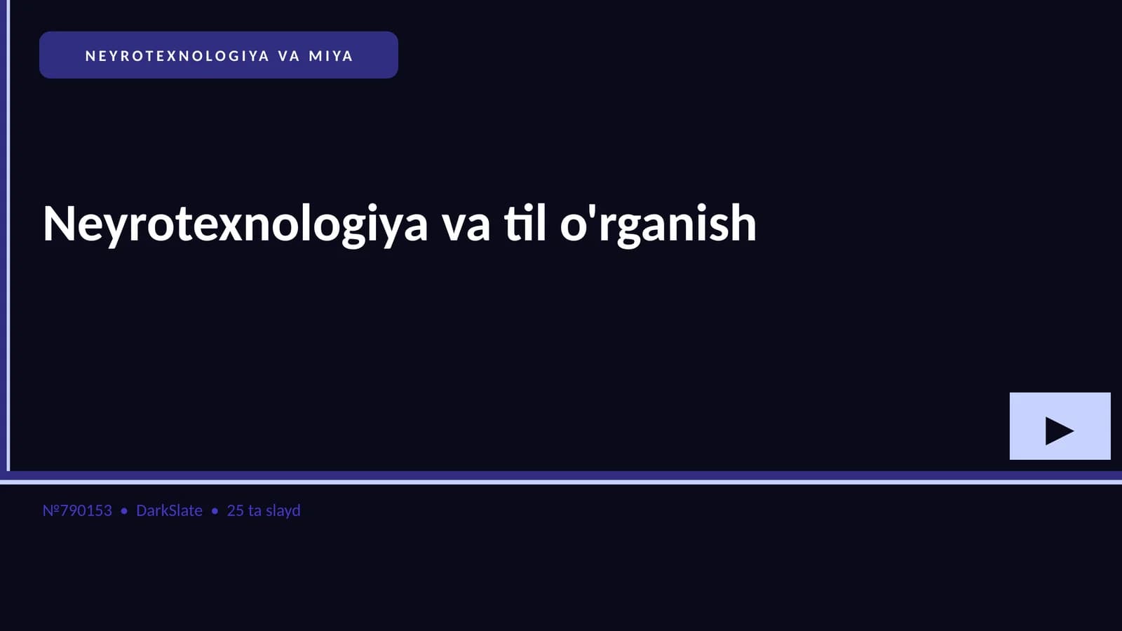 NEYROTEXNOLOGIYA VA MIYA