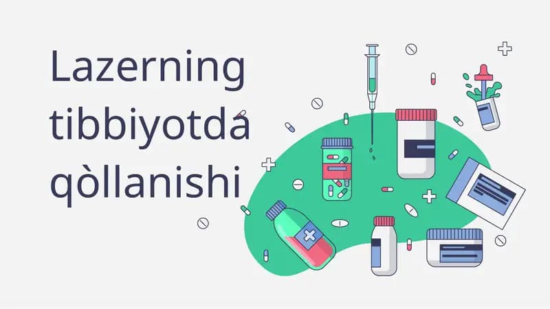 Lazerning tibbiyotda qòllanishi