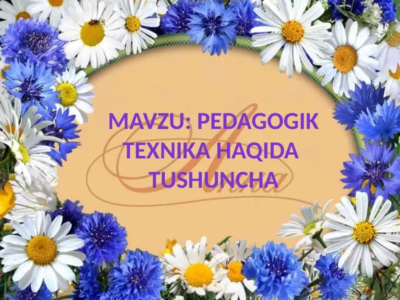 Pedagogik texnika