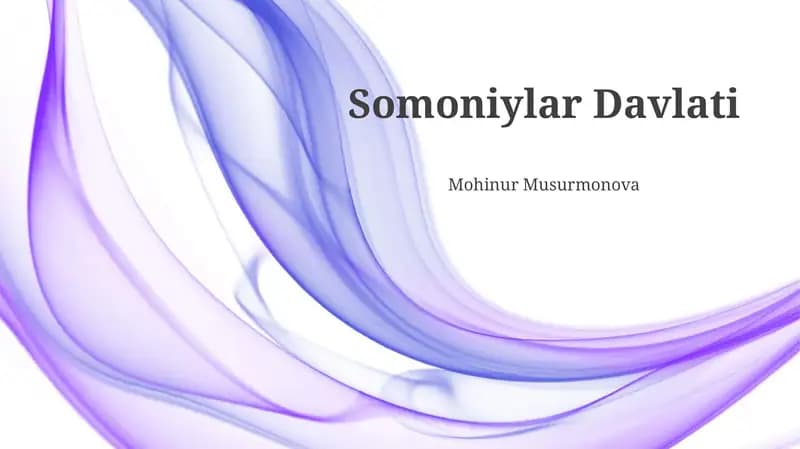 Somoniylar Davlati
