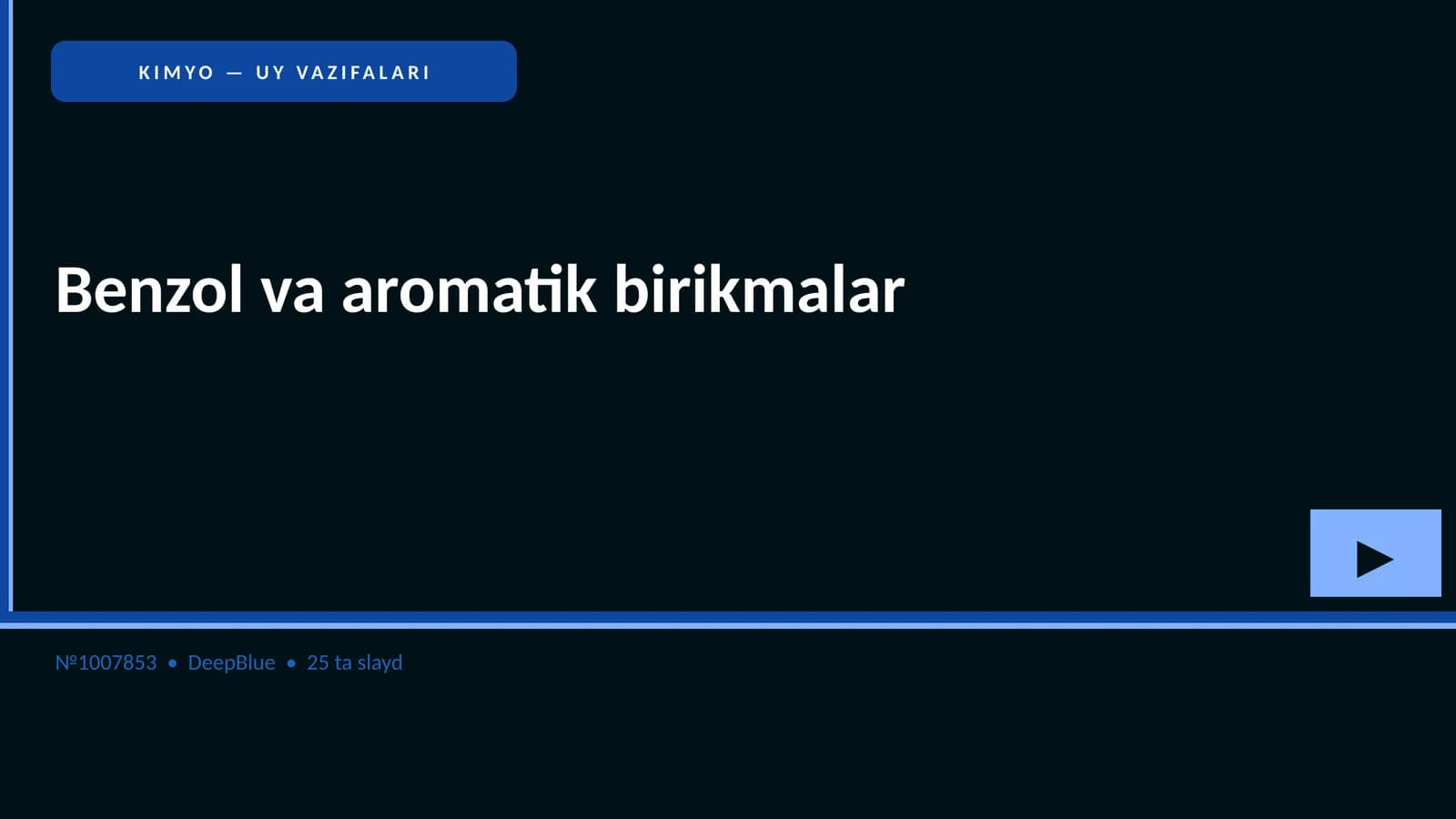 Benzol va aromatik birikmalar