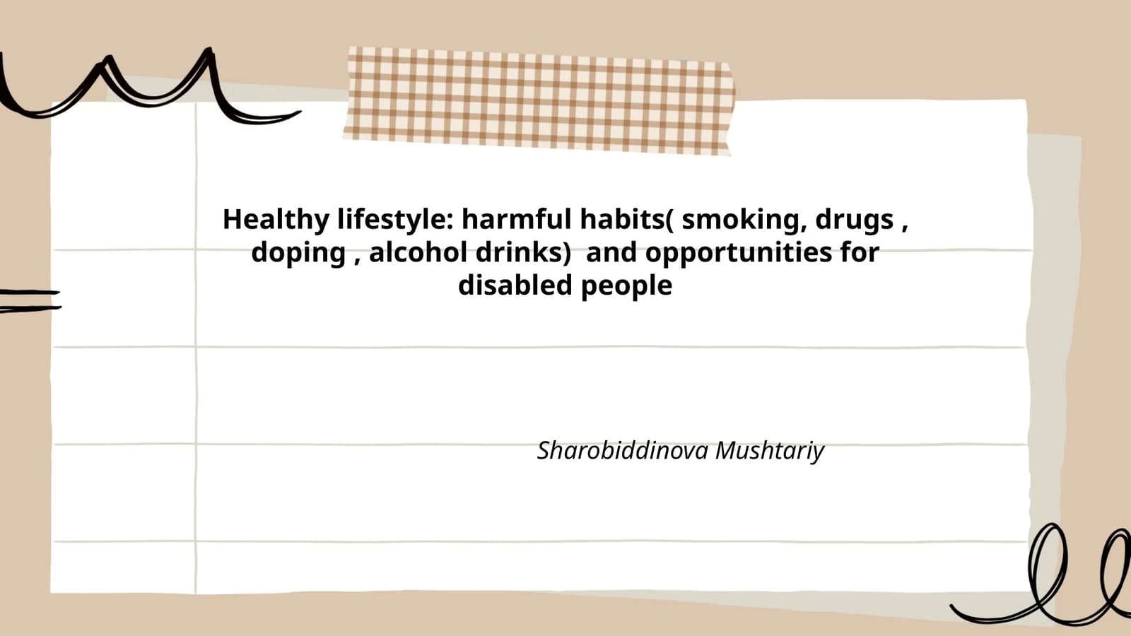 Sharobiddinova Mushtariy