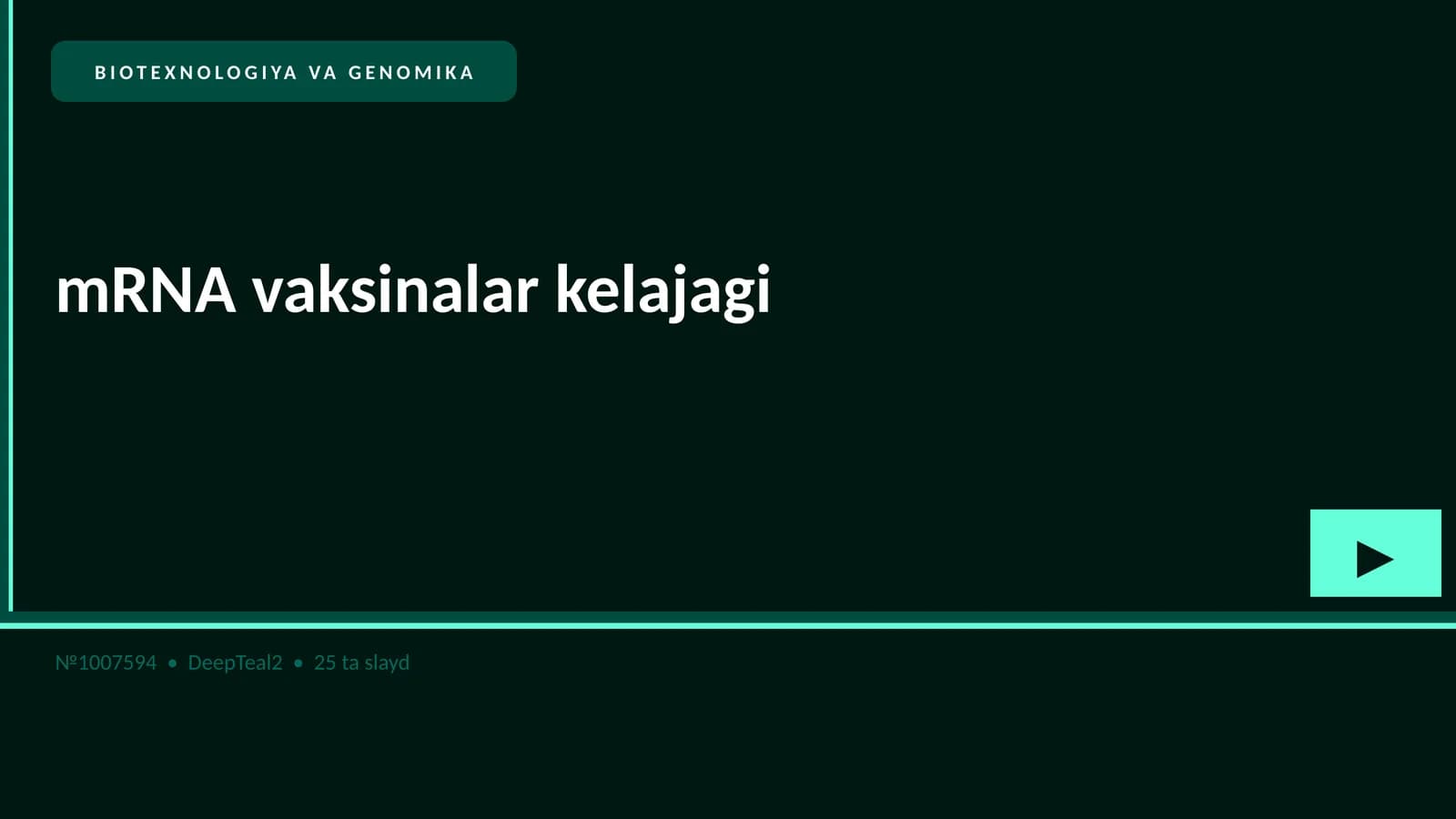 mRNA vaksinalar kelajagi