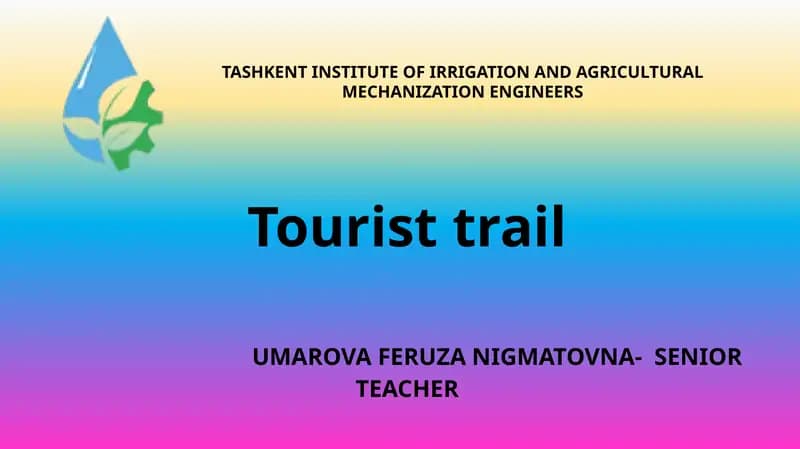 Tourist trail