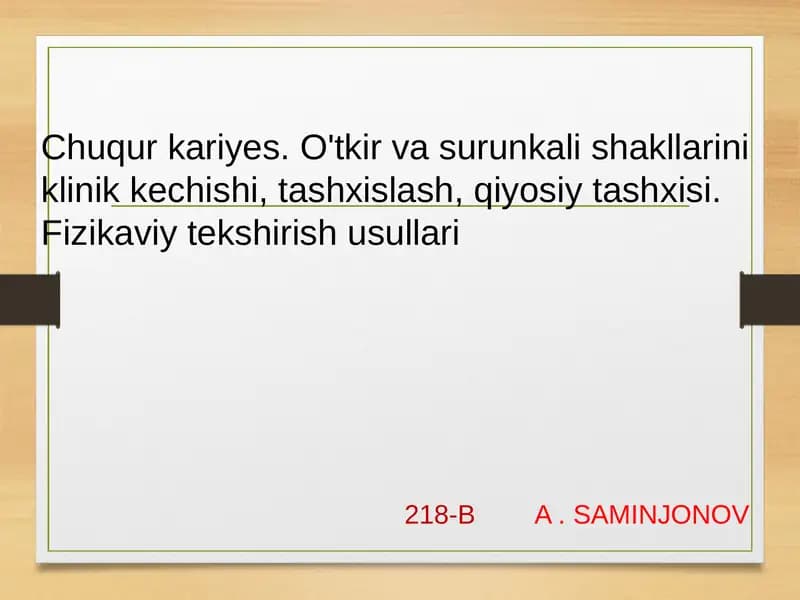 Chuqurkariyes