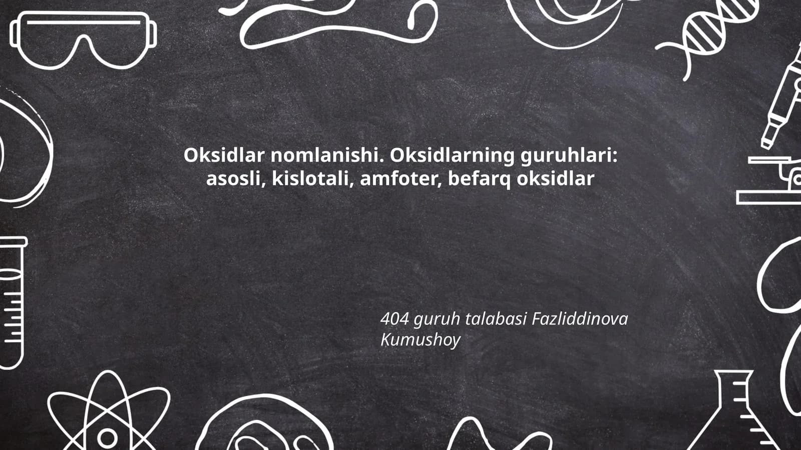 Oksidlar nomlanishi