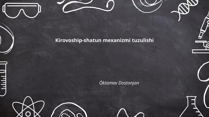 Kirovoship-shatun mexanizmi tuzulishi