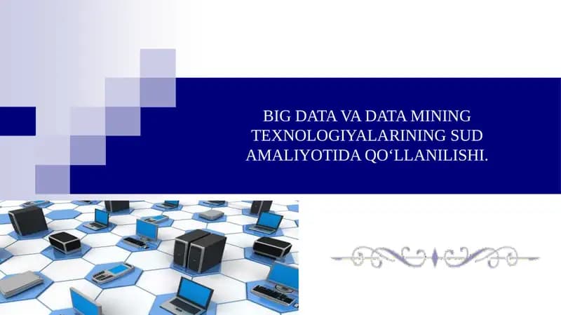 Ma’lumotlarbazasi va big data