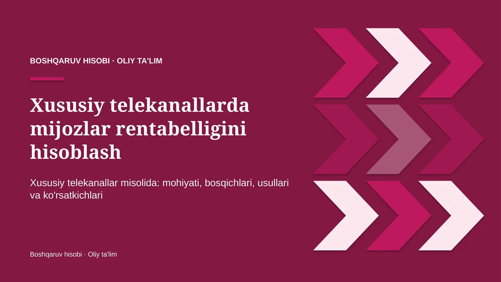 xususiy telekanallarda mijozlar rentabelligini hisoblash 6302