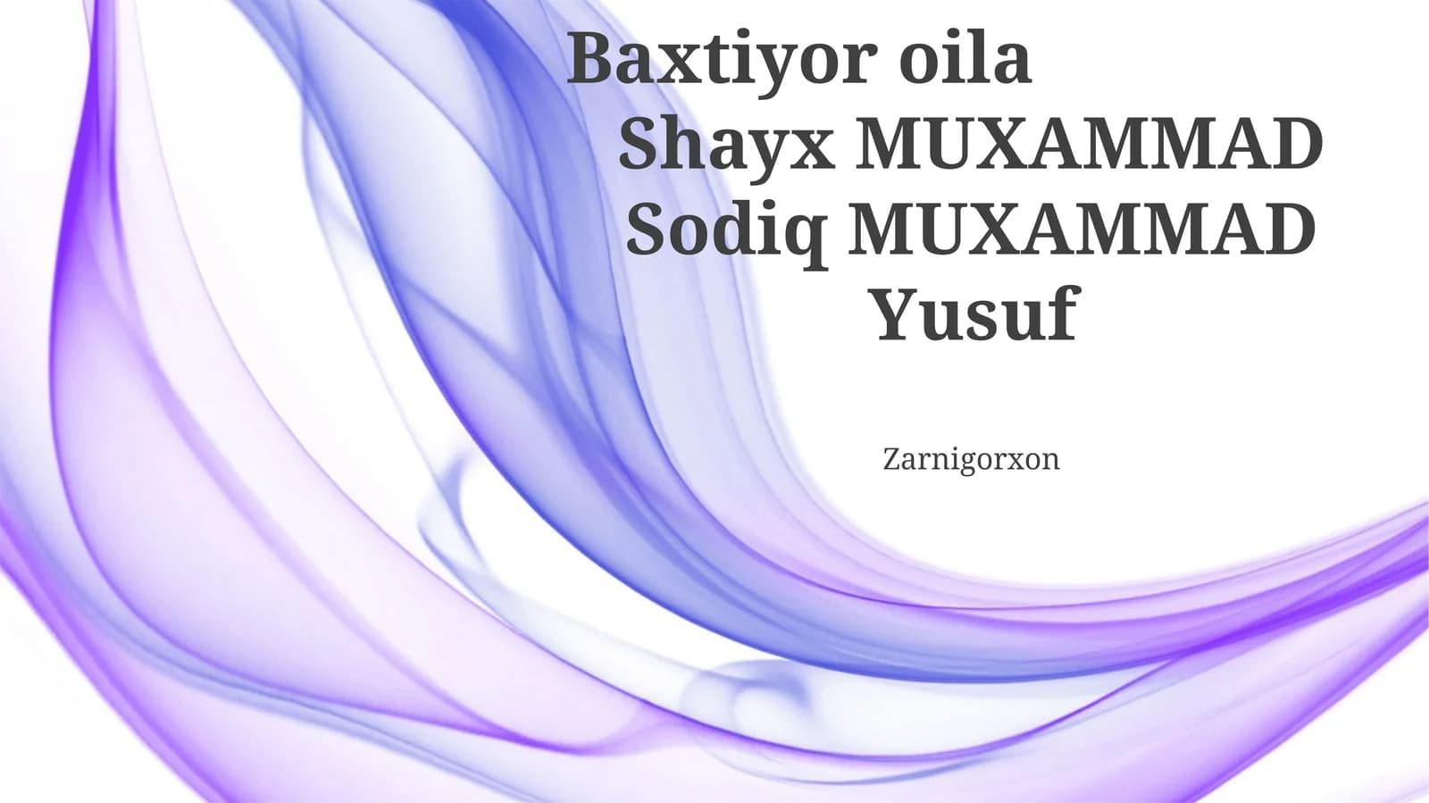 Baxtiyor oila