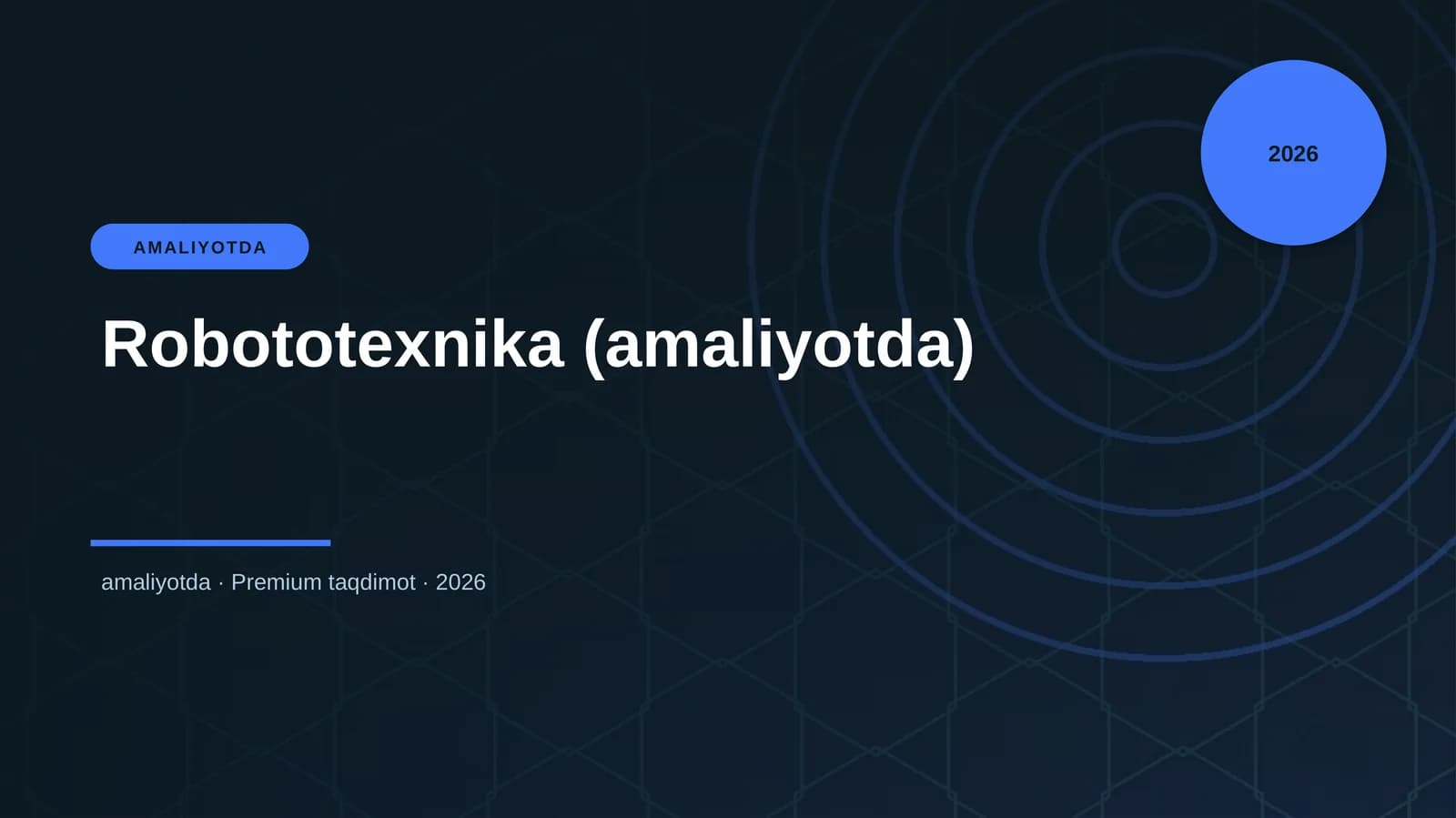 Robototexnika (amaliyotda)