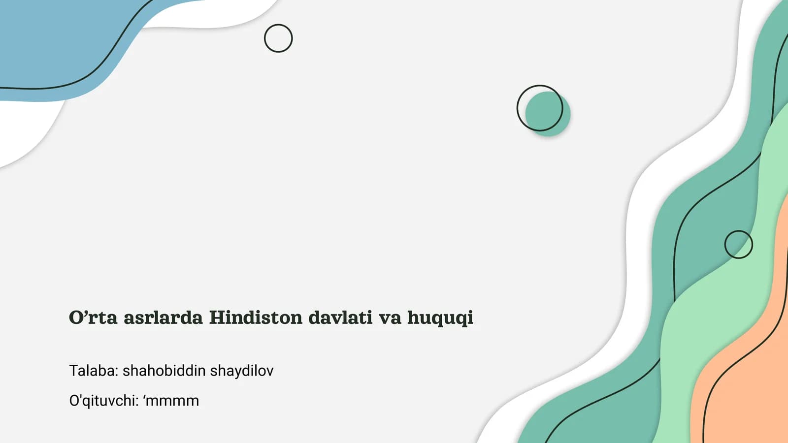 O’rta asrlarda Hindiston davlati va huquqi