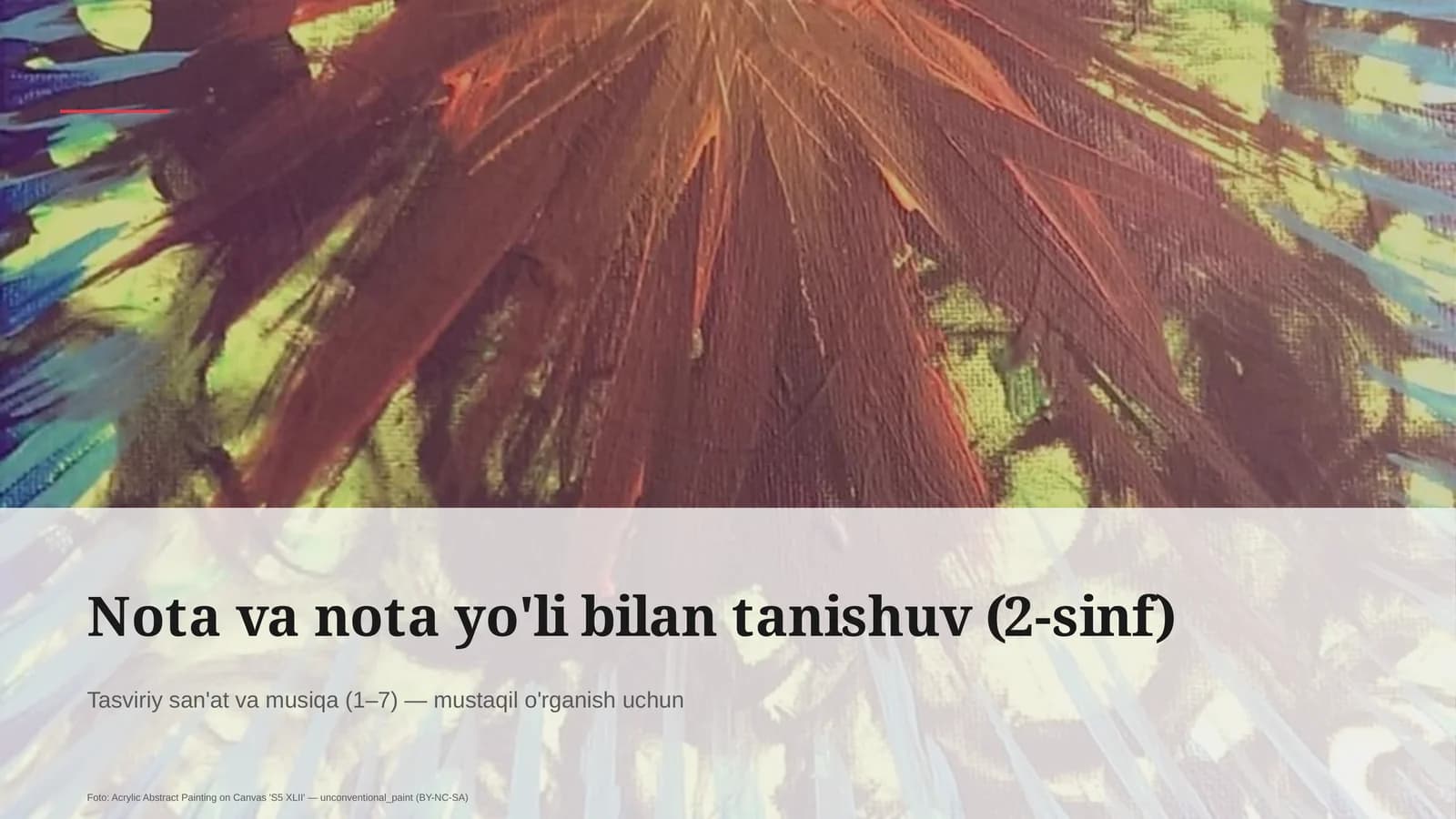 Tasviriy san'at va musiqa (1–7)
