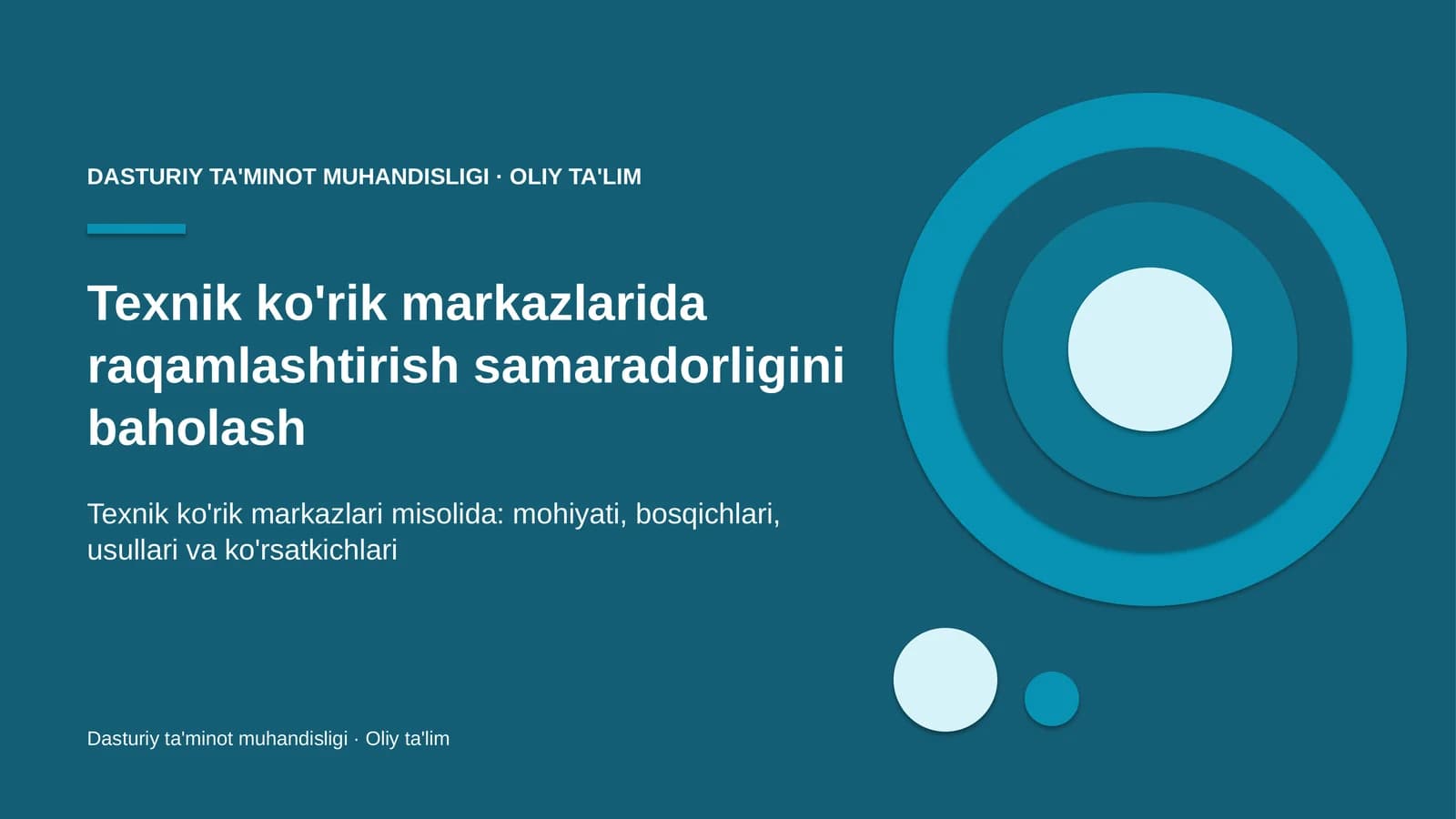 Texnik ko'rik markazlarida raqamlashtirish samaradorligini baholash