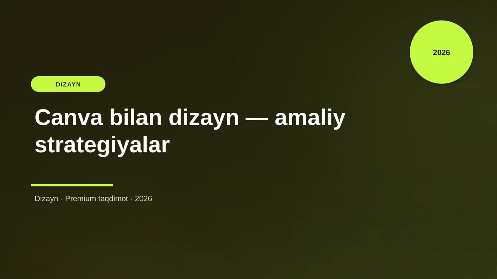 Canva bilan dizayn — amaliy strategiyalar