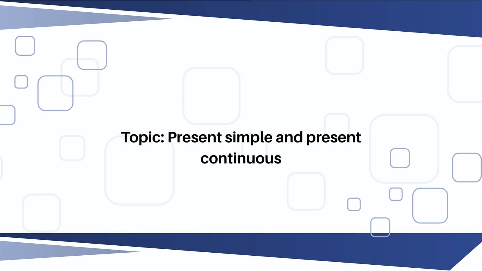 Present Simple Tense