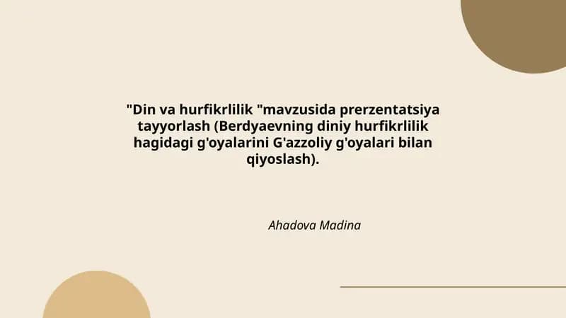 Din va hurfikrlilik