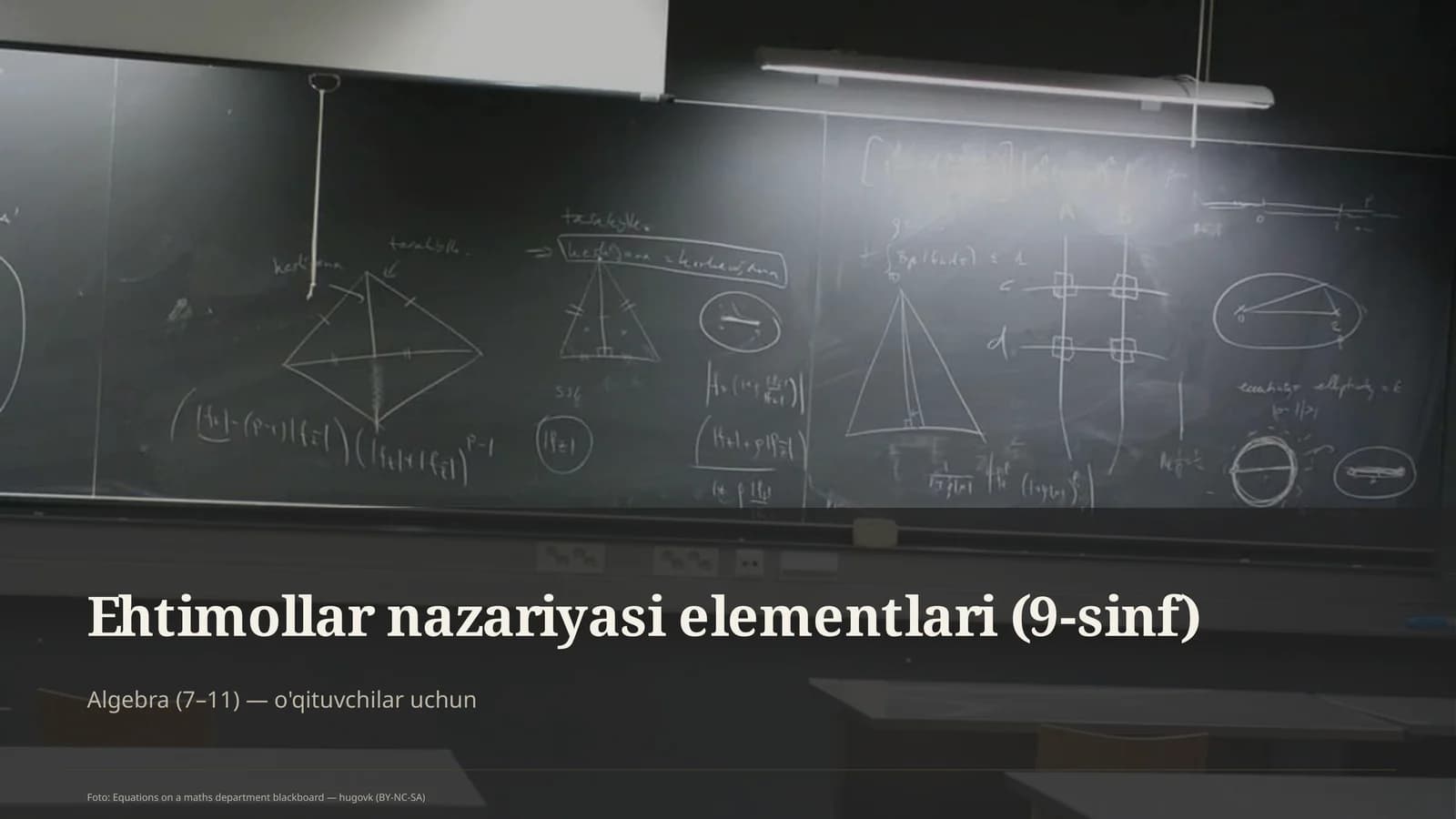 Ehtimollar nazariyasi elementlari
