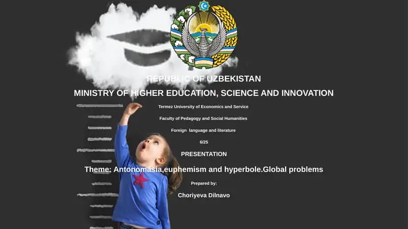 Presentation on Antonomasia, Euphemism, and Hyperbole