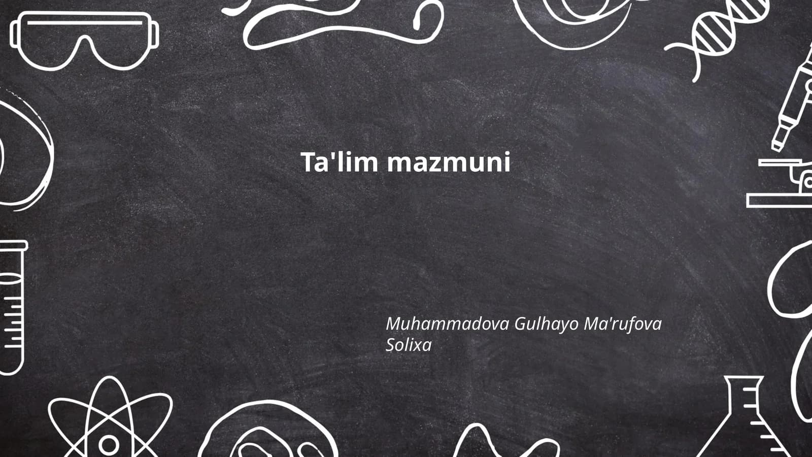 Ta'lim mazmuni