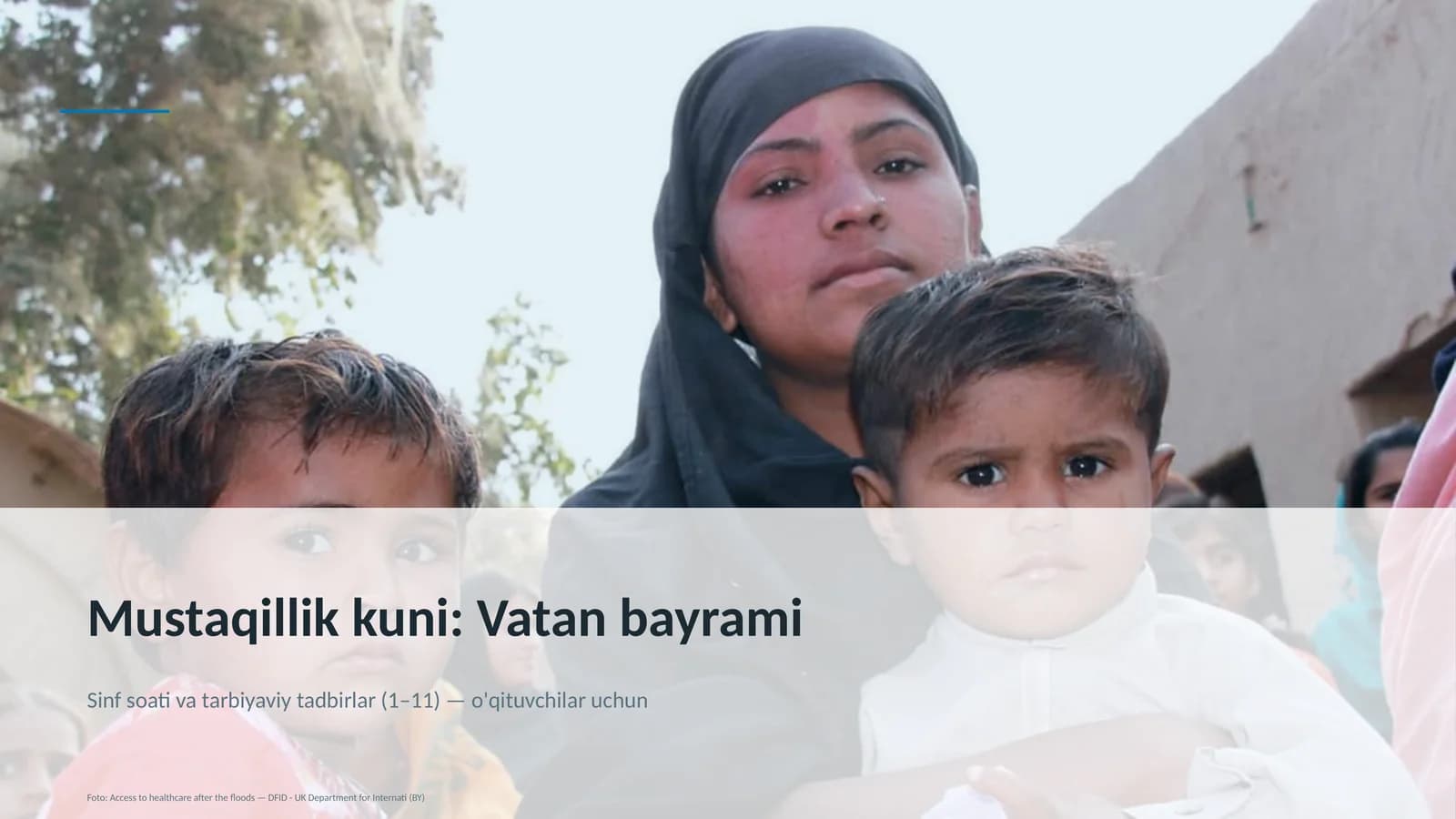 Sinf soati va tarbiyaviy tadbirlar (1– 11) — o'qituvchilar uchun