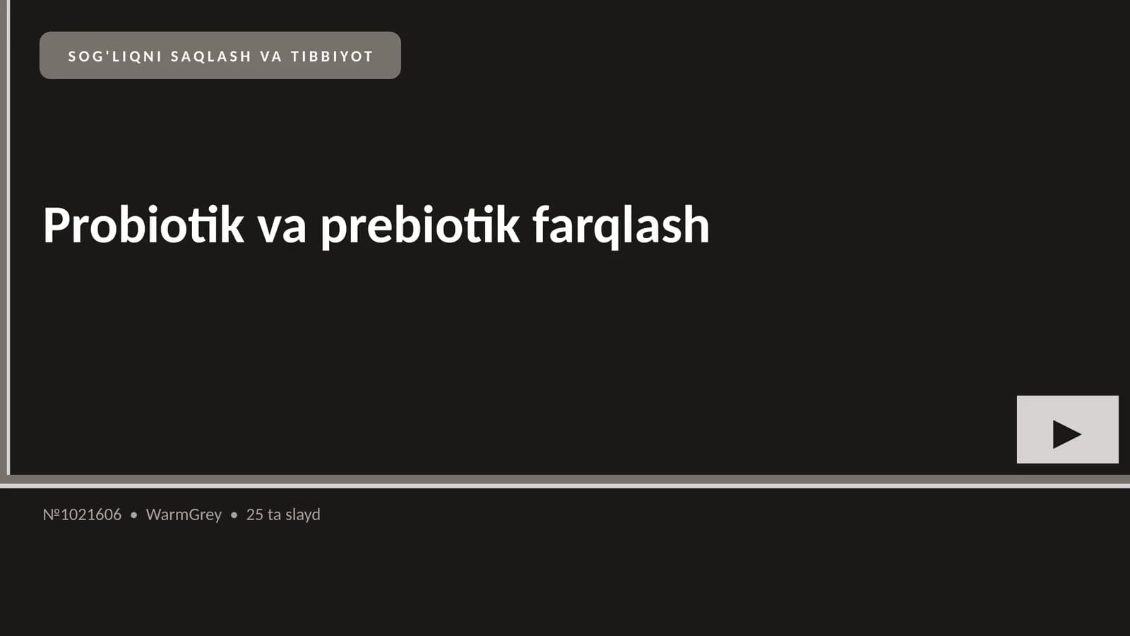 Probiotik va prebiotik farqlash