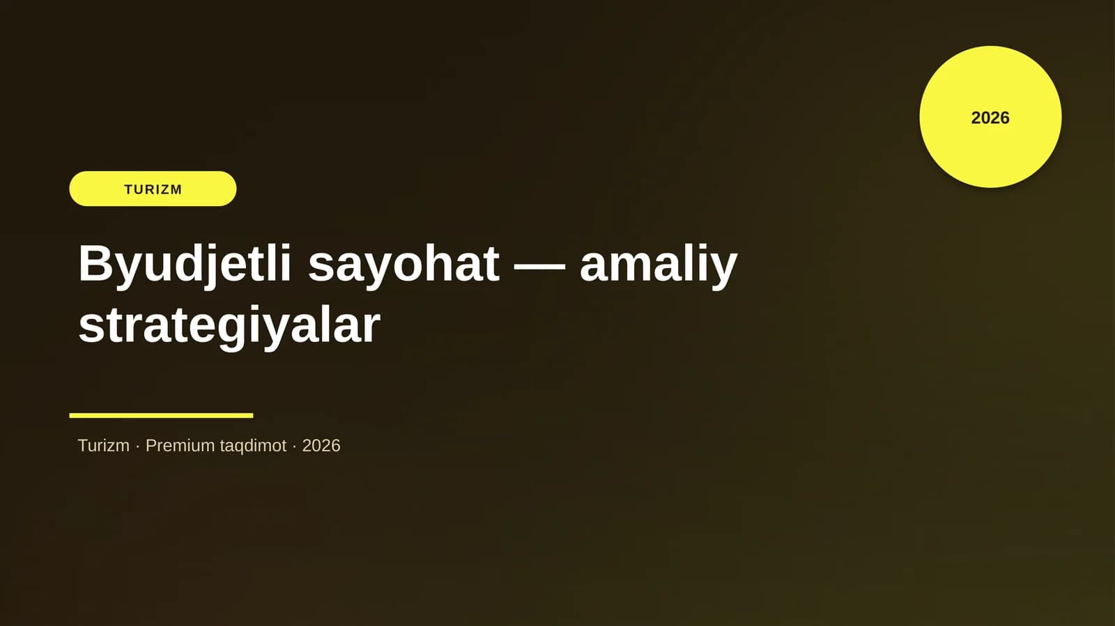 Byudjetli sayohat — amaliy strategiyalar