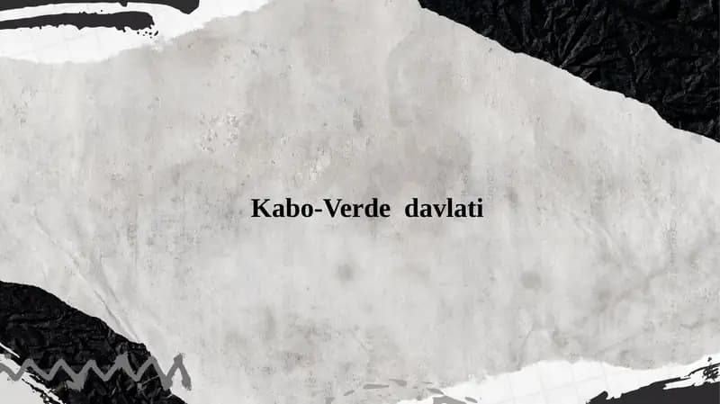Kabo-Verde  davlati