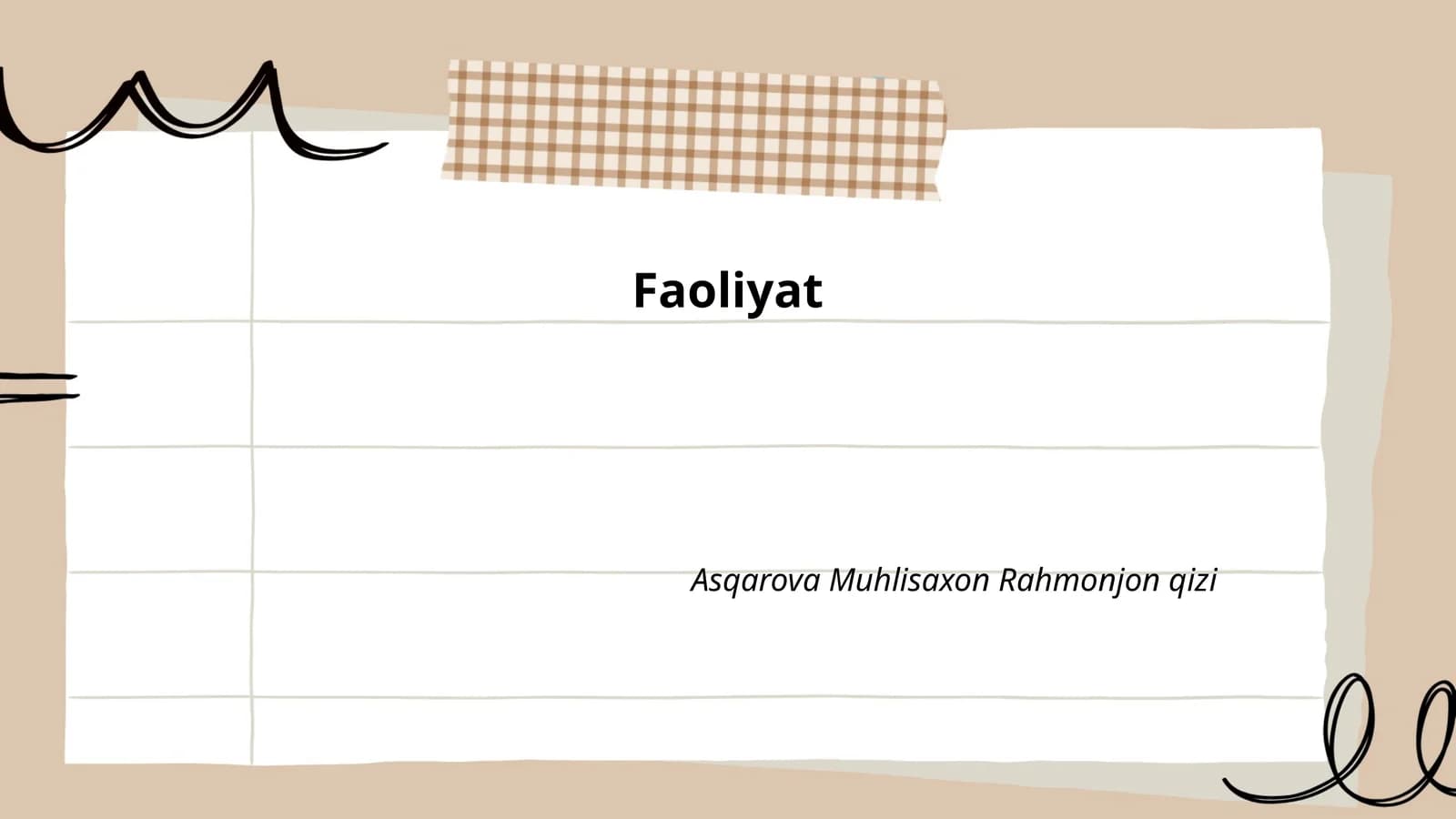 Faoliyat