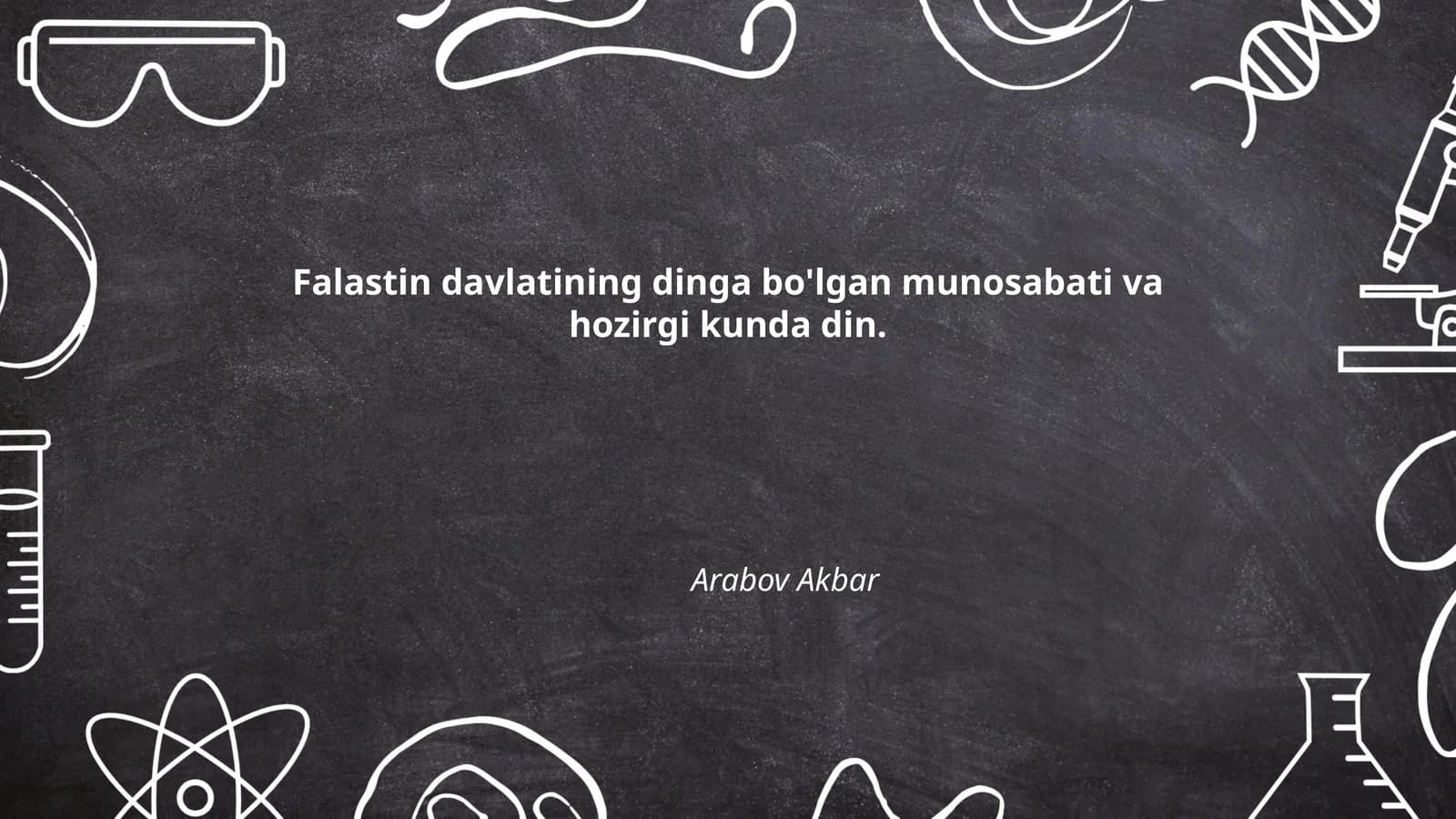 Falastin Davlati va Din