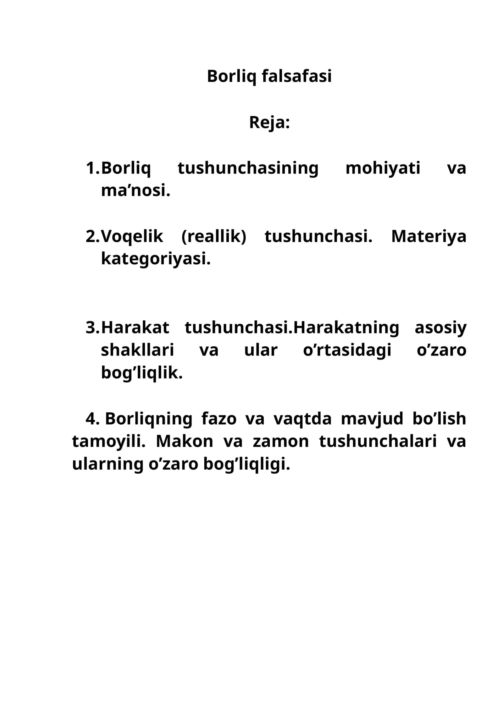 Borliq falsafasi