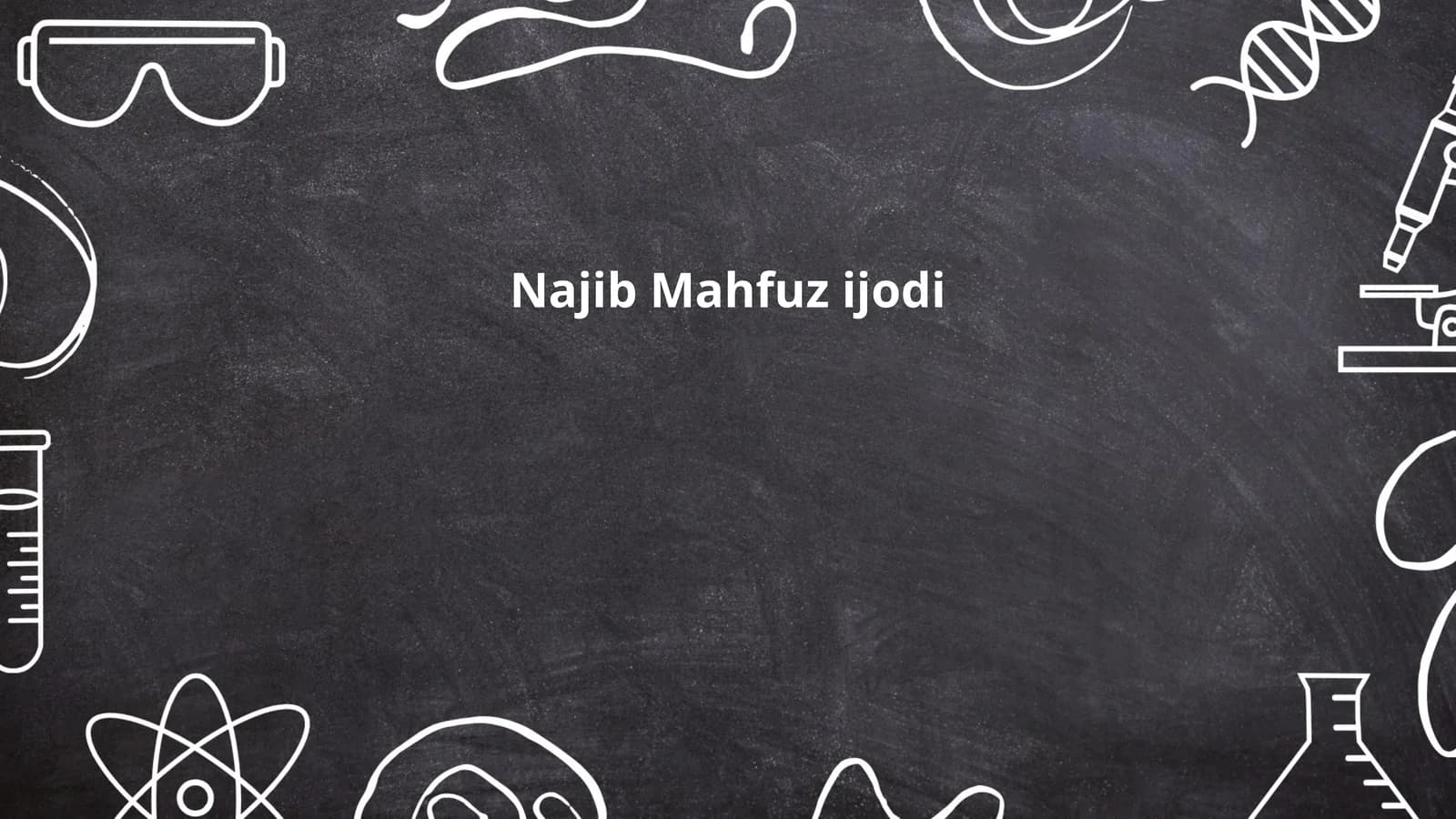 Najib Mahfuz ijodi