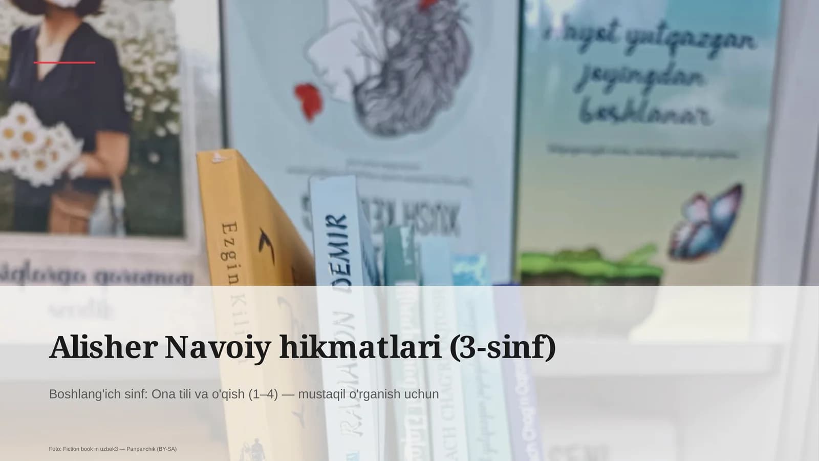 Alisher Navoiy hikmatlari (3-sinf)