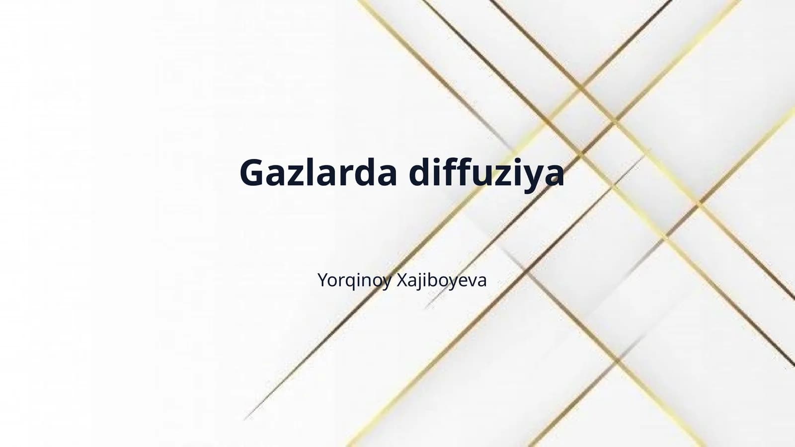 Gazlarda diffuziya