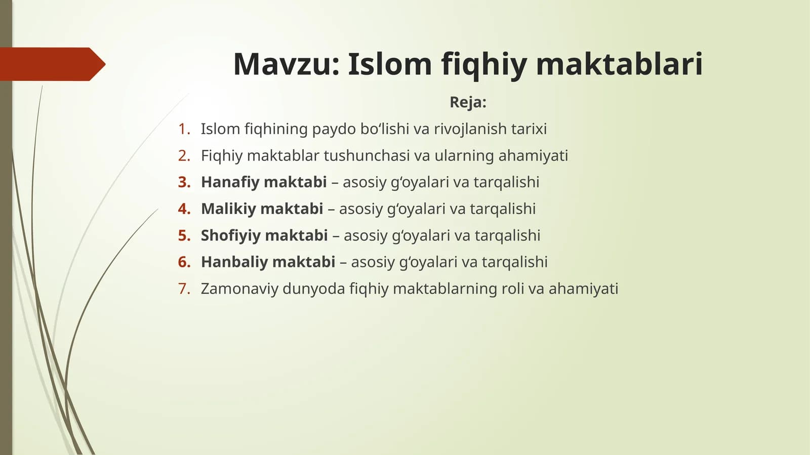 Islom fiqhiy maktablari