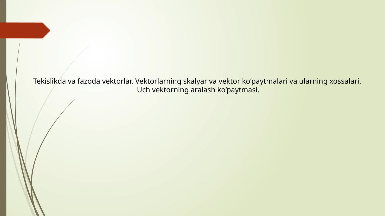 Vektorlar