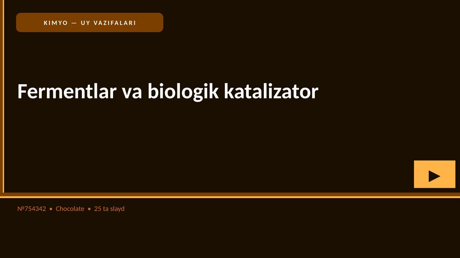 Fermentlar va biologik katalizator